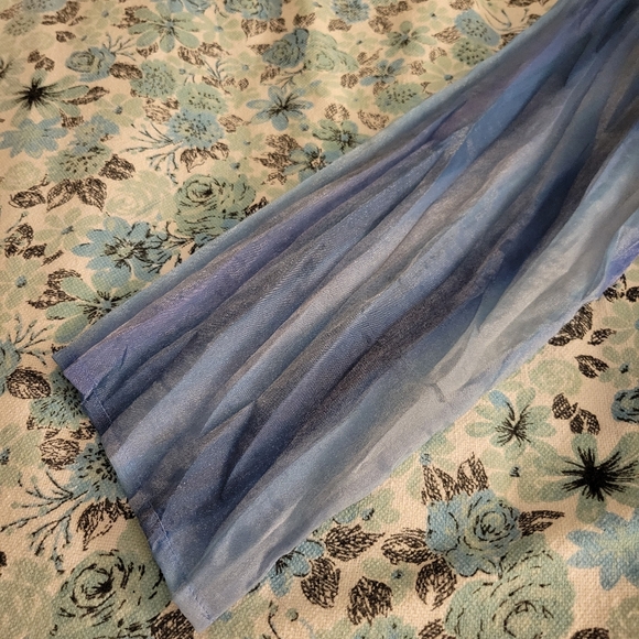 Simon Chang Vintage Organza Ombre Blue Blouse Size 10/12 (Large) - Picture 4 of 5